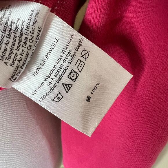 Eddie Bauer Sweatshirt XS Pink Crewneck Pullover Contrast Stitch Winter Cotton - Picture 6 of 7